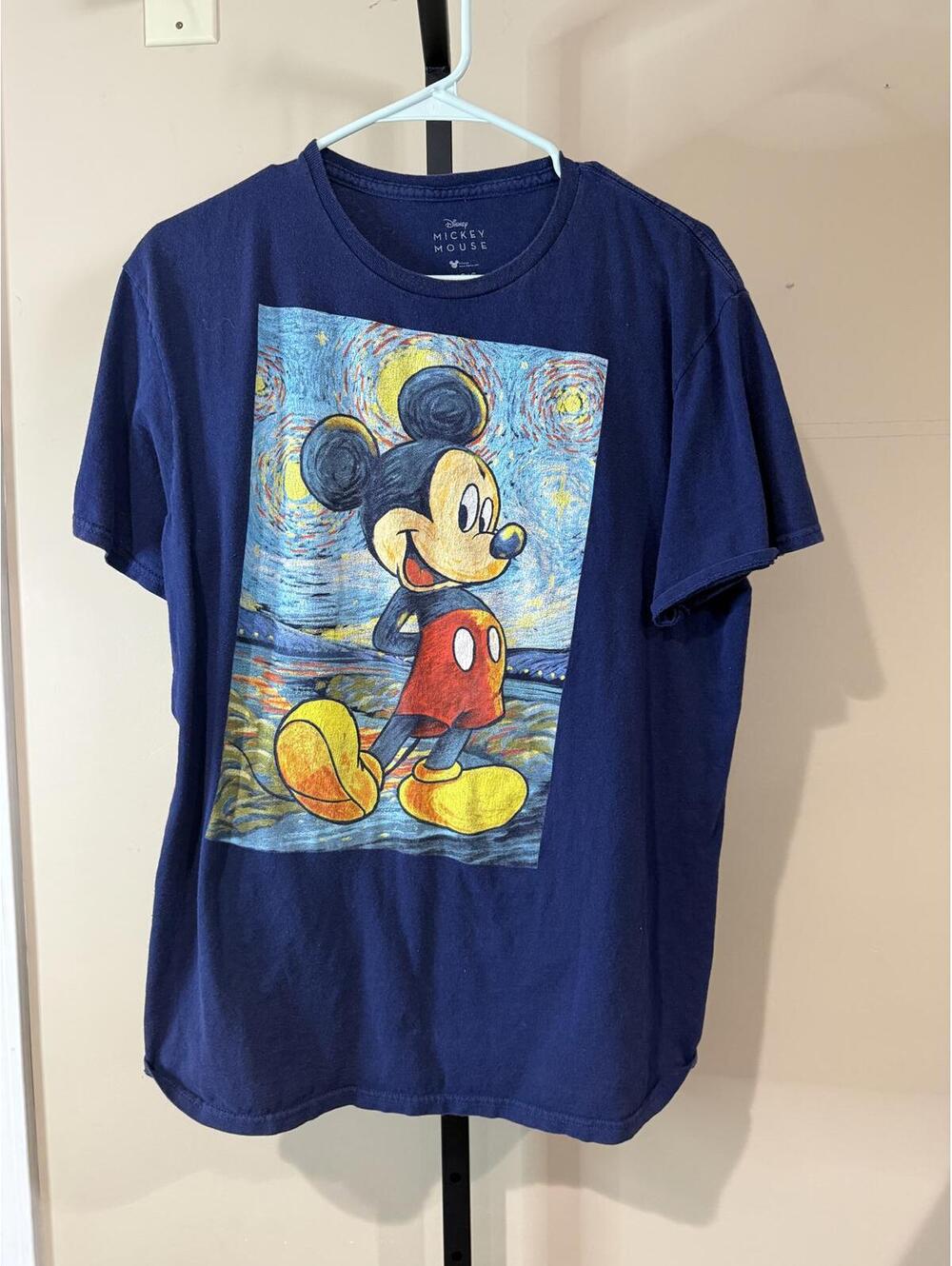 Disney Mickey Mouse Graphic T-Shirt Navy Blue